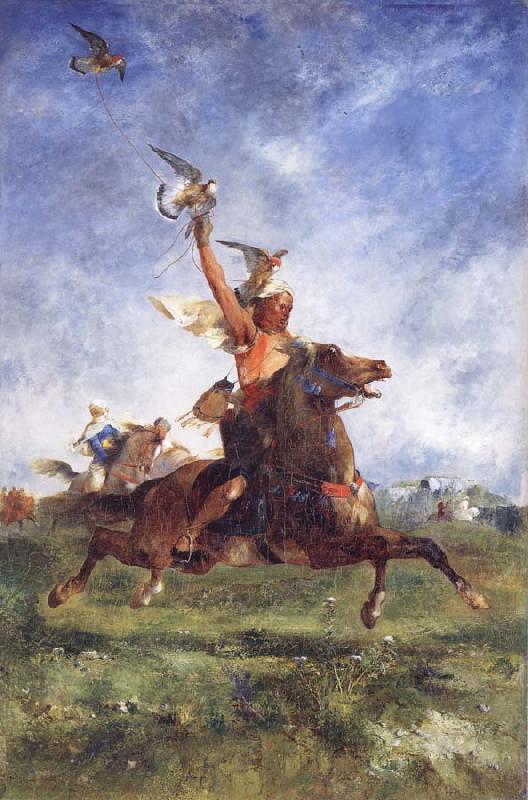 Eugene Fromentin Arab Falconer oil painting image